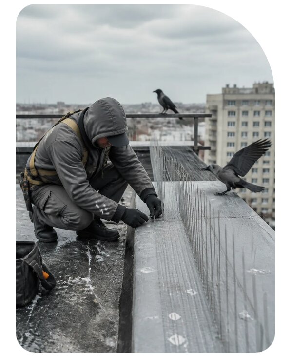 Защита от ворон под ключ в Торжке по цене от 5112 р. | Сенат-Трж